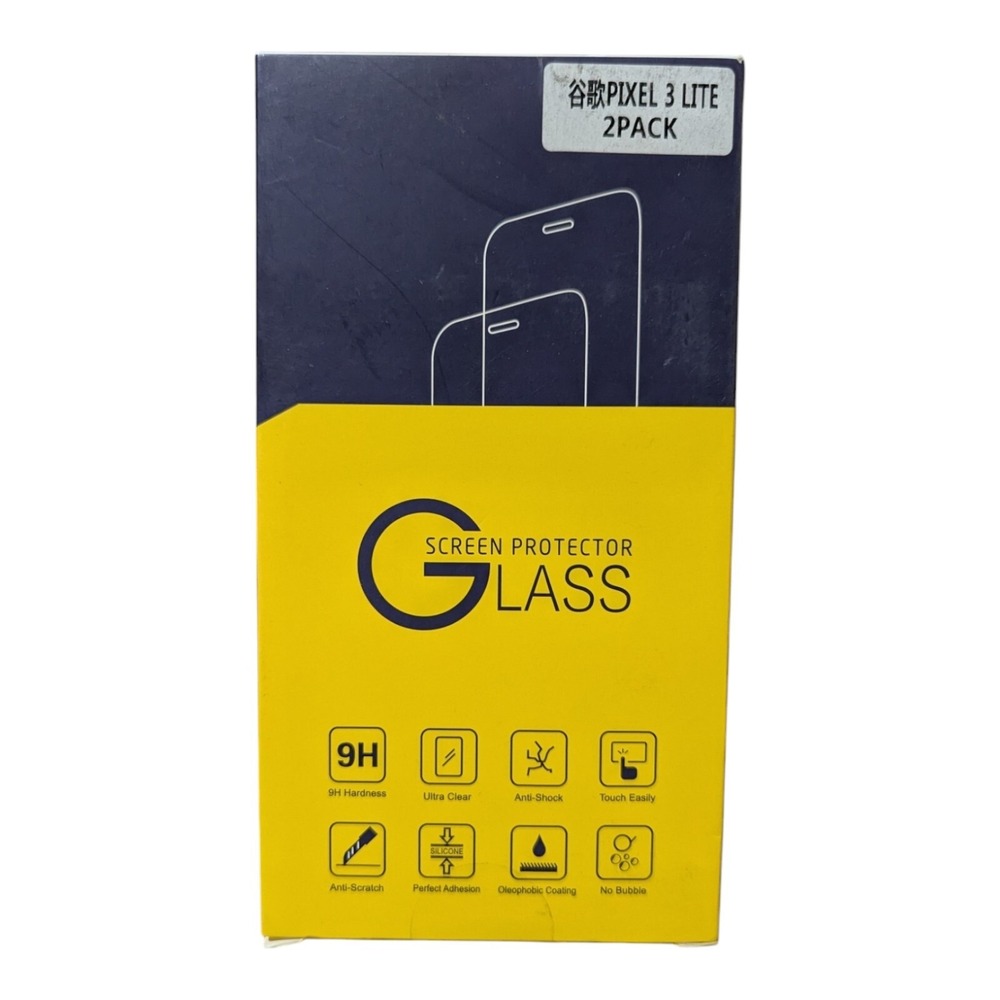 G2. Tempered Glass 9H Screen Protector For Google Pixel 3 Lite - 2 Pack